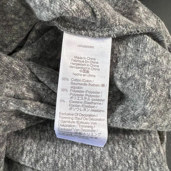 NWT MADEWELL Grey Cross Body Long Sleeve‎ Bodysuit (M) - Picture 8 of 9